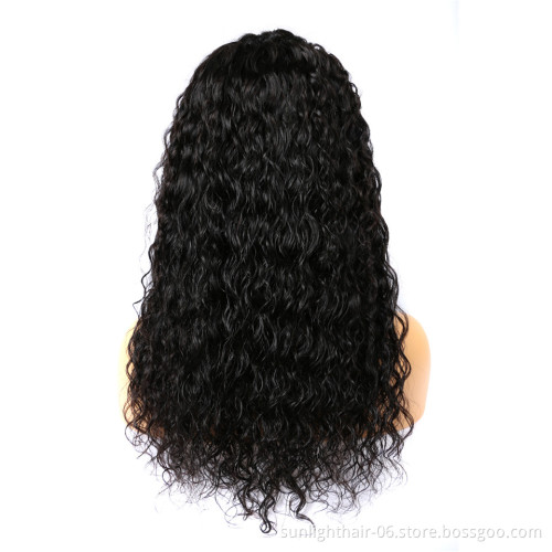 Raw indian hair full lace wig unprocessed 180% density full lace wig human loose wave wigs Africanmall hair